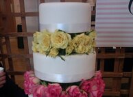 Fresh Flower Four Tier Cake