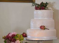 Vintage Lace Wedding Cake