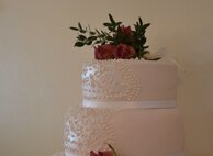 Vintage Lace Wedding Cake