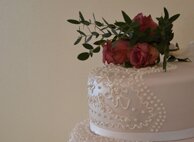 Vintage Lace Wedding Cake