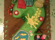 In the Night Garden, Peppa Pig and Alien Children’s Number 2 Cake - £55