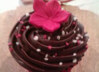 Chocolate Pink Cupcake - £1